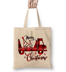 Yılbaşı Yeni Yıl Konseptli Merry Christmas To you 03 Bez Çanta Uzun Saplı