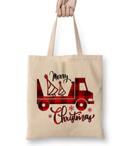 Yılbaşı Yeni Yıl Konseptli Merry Christmas To you 03 Bez Çanta Uzun Saplı