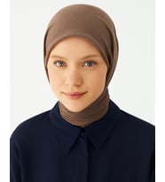 Konfor Eşarp–195x85 cm–4 Mevsim Kullanım – Terletmez, Kaymaz, Pamuk Polyester Karışımlı Rahat Eşarp (Vizon)