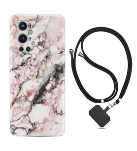Tecno Spark 9 Pro Kılıf Resimli Boyun Askılı İpli Desenli Silikon Colorfull Marble 2 1389