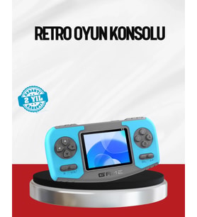El Tipi Retro Oyun Konsolu Çocuklara Özel Portatif Oyun Makinesi