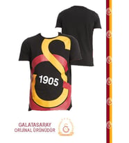 Galatasaray Orijinal Forma Tshırt Büyük Arma (Siyah)