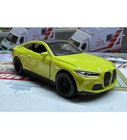 Oyuncak Metal Model Araba 1/36 Çek Bırak BMW M4 Sarı