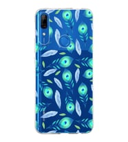 PrintiFy Huawei P Smart Z ile Uyumlu 1mm Slim Fit Nazar Boncuğu 3 Baskılı Şeffaf  Kılıf