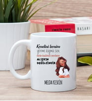 Kişiye Özel Alışıkın Değilsindir Tasarım Esprili Beyaz Kupa Bardak