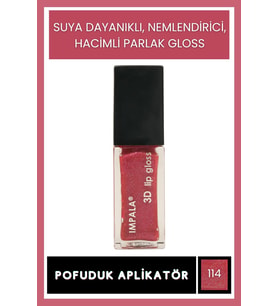 3D Lip Gloss Dudak Parlatıcı No:114