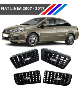 Fiat Linea Havalandırma Izgarası 4 Adetli Set Krom Düğmeli