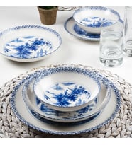 GÜRAL PORSELEN Camelia 24 Parça 6 Kişilik Yemek Takımı 3960