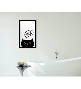 BK Home Banyo Dekoratif Ahşap Siyah Çerçeveli Tablo-27
