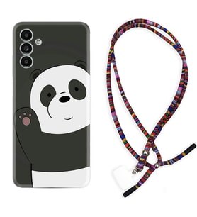 Samsung A23 A31 A32 A50 A51 A52 A53 A70 Kılıf Boyun Asklı Rasta Silikon Hello Panda 1709