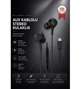 Torima Kablolu Kulaklık Type-C Girişli Kulak İçi Kulaklık S11+ Siyah