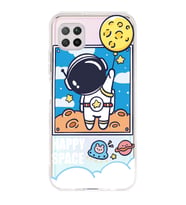 Huawei P40 Lite Uyumlu Astronot Desenli Şeffaf Telefon Kılıfı