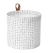 Siyah-Beyaz Çamaşır Sepeti IKEA 11 lt