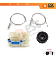 Fiat Egea Tipo MK2 356 357 2015-On 4/5 Kapı İçin Elektrikli Sağ Arka Kapı Cam Kriko Tamir Seti