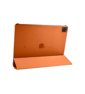 Apple iPad Pro 12.9 2022 M2 Uyumlu Zore Smart Cover Standlı 1-1 Kılıf (Turuncu)