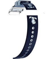 Onkatech Görüntülü Konuşma Akıllı Saat Için 20MM Desenli Silikon Saat Kordonu (Şeffaf)