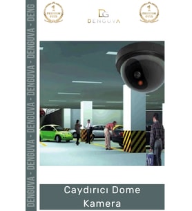 #DomeKamera Gerçekçi Tasarım Kırmızı Led Işıklı Pilli Profesyonel Güvenlik Caydırıcı Dome Kamera