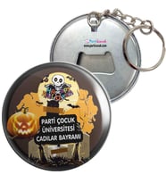 Üniversiteye Özel Halloween Tasarım Anahtarlık
