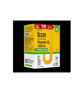 Ocean Vitamin D3 Sprey 1000 IU 20 ml + 10 ml - %50 Daha Fazla