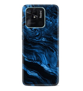 Xiaomi Poco X3 Pro M4 Pro X4 Pro C40 10C Kılıf Desenli Silikon Blue MArble 1379