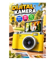 48 MP Dijital Fotoğraf Makinesi – 4K Video, Flip Ekran, 18X Zoom ve Selfie Vlog Çekimi