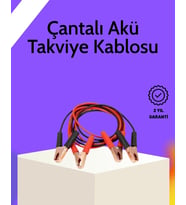 Akü Takviye Kablosu 1200a İzoleli Büyük Maşalı 2m Dayanıklı