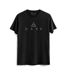 Dark Resimli Dijital Baskılı Çocuk Siyah Tshirt