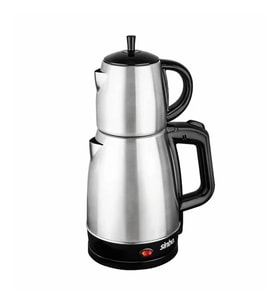 STM-5831 ELEKTRİKLİ ÇELİK ÇAY MAKİNESİ ÇAYCI 1.7LT + 0.7LT ÇAY SÜZGEÇLİ (5047)