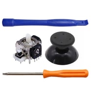 XBOX 360 Analog Motor Topuz T8 Tornavida Ayırıcı Tamir Seti 1+1 Siyah XBOX 360 Yedek Parça