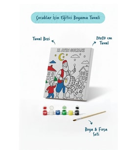 Ramazan Eğitici Boyama Seti Davulcu ve Çocuklar (Şövalesiz)