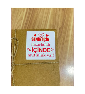 Eticaret Yapışkanlı Etiket 6x6 cm 3100 Adet