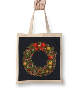 Baby Groot Guardians Of The Galaxy Multiface Christmas Wreath Bez Çanta Uzun Saplı