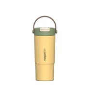 VAGONLİFE ÇELİK PİPETLİ/PİPETSİZ KULLANIM SİLİKON EL ASKILI MATARA/TERMOS VGN1102 660ML  - SARI