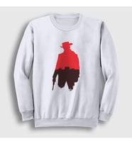Presmono Unisex Beyaz Waggon Film Django Unchained Sweatshirt 243907tt
