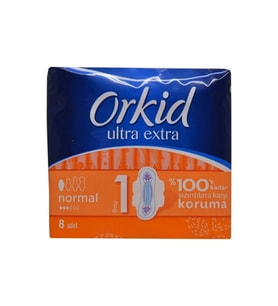 Orkid Ultra Extra Hijyenik Ped Normal 8'li