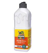 Nova Color Akrilik Boya 500Ml Beyaz - 3 adet (Çok Renkli)