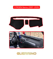 CITROEN Nemo (2007-2020)TORPİDO KORUMA HALISI KIRMIZI KENAR