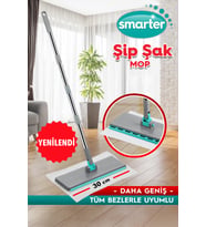 SMARTER Yeni Şip Şak Mop Otomatik El Değmeden Tüm Bezlerle Uyumlu Temizlik Seti Paspas