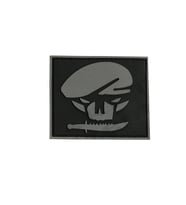 Single Sword BERE-BIÇAK Plastik Patch - Peç 6Cm X 6Cm SİYAH