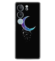 Vivo V29 Kılıf Desenli Silikon Platinium Moon Star 1851