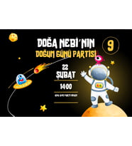 Mementoboxes Kişiye Özel Genç Doğum Günü Davetiyesi 20 Adet (10x15 cm)