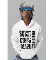 Squat Bench Deadlift The Big 3 Bodybuilding Fitness Gym Baskılı Unisex Oversize Sporcu Hoodie