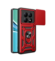 Xiaomi Redmi Note 15 4g Pars Lens Yüzüklü Silikon - Kırmızı
