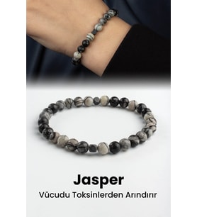 Picasso Jasper Doğal Taş Küre Kesim 6mm Bileklik