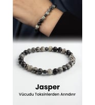 Picasso Jasper Doğal Taş Küre Kesim 6mm Bileklik