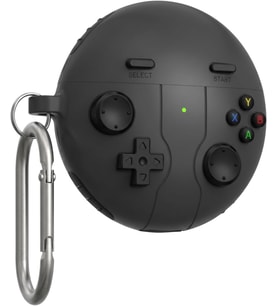 [Retro-Gamepad] Huawei FreeBuds 7i için Kulaklık Kılıfı Darbe Emici Köşe Korumalı Oyun Konsolu Görünümlü Freebuds 7i Kılıfı 360° Koruma Sağlayan Yumuşak TPU Freebuds 7i Koruyucu (Koyu Gri)