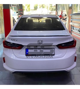  Honda City Bagaj Üstü Slim Spoiler Parlak Siyah