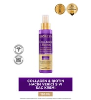 Bioxcin Collagen & Biotin Ekstra Hacim Sıvı Saç Kremi 150 ml - Kolajen Biotin İnce ve Seyrek Saçlar
