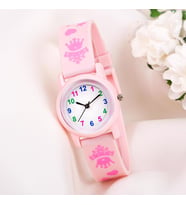 Çocuk Kol Saati Silikon Kordon Kız Çocuk Prenses Tacı Analog 6-13 Yaş ST-304016