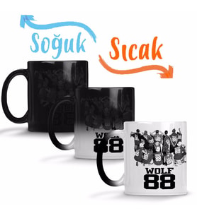 Exo Wolf 88 Sihirli Kupa Bardak Porselen